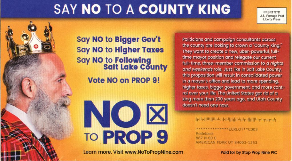 opposition flier: county king