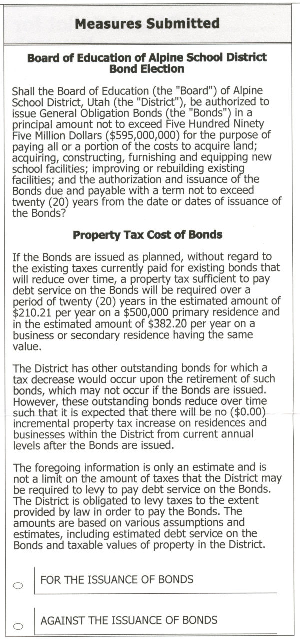 2022 election guide - alpine bond