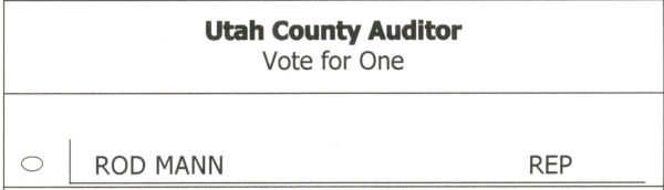 2022 election guide - utah county auditor